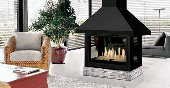 Wood fireplaces J. A. ROBY, Gas fireplaces J. A. ROBY