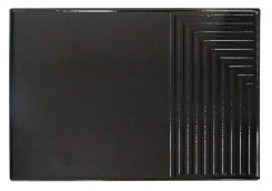 PLAQUECUIG-BLACK ENAMELED CAST IRON COOKING PLATE (LEFT)